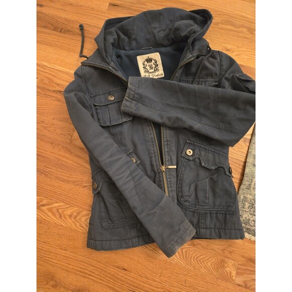 BB Dakota Cargo Jacket Lake Blue Jack ASO Bella Swan Twilight sz M. RARE. Y2K - Picture 3 of 14